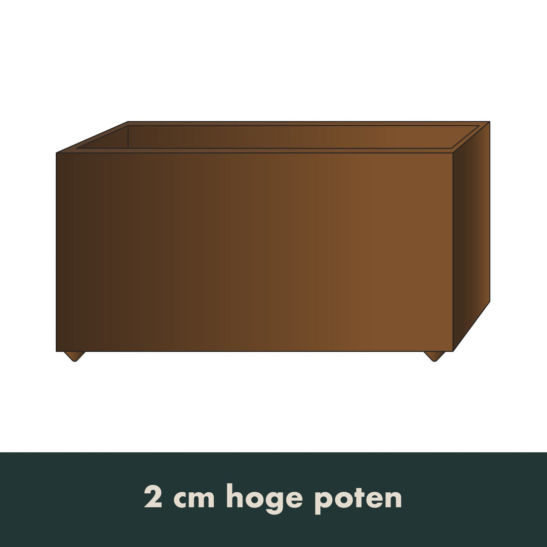Plantenbak, voordelig model, 40 cm breed x 40 cm hoog