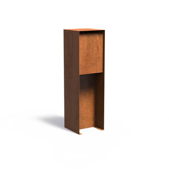 Brievenbus van cortenstaal, design