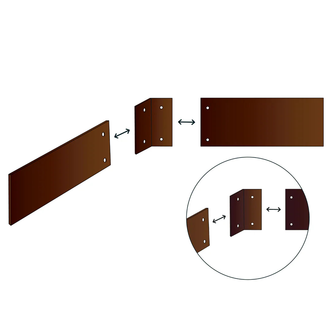 Hoek voor borderrand met slakkenrand