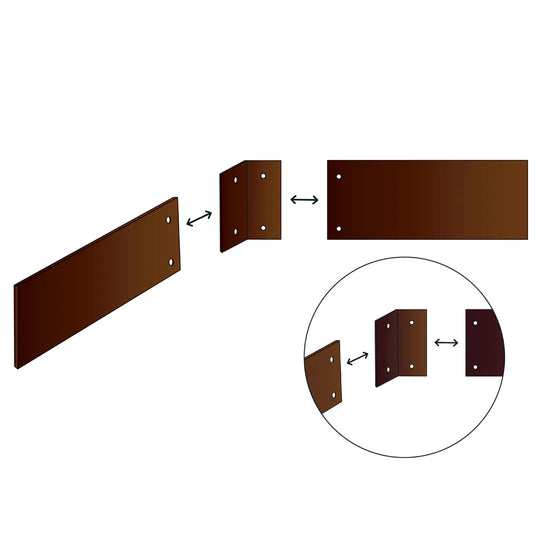 Hoek voor borderrand met slakkenrand