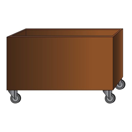 Plantenbak met wielen