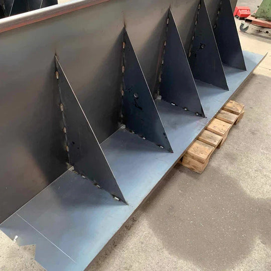 Keerwand van cortenstaal