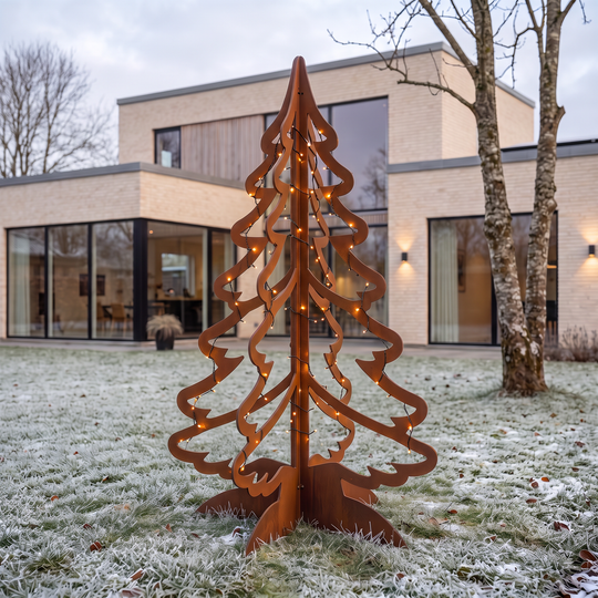 Kerstboom van cortenstaal