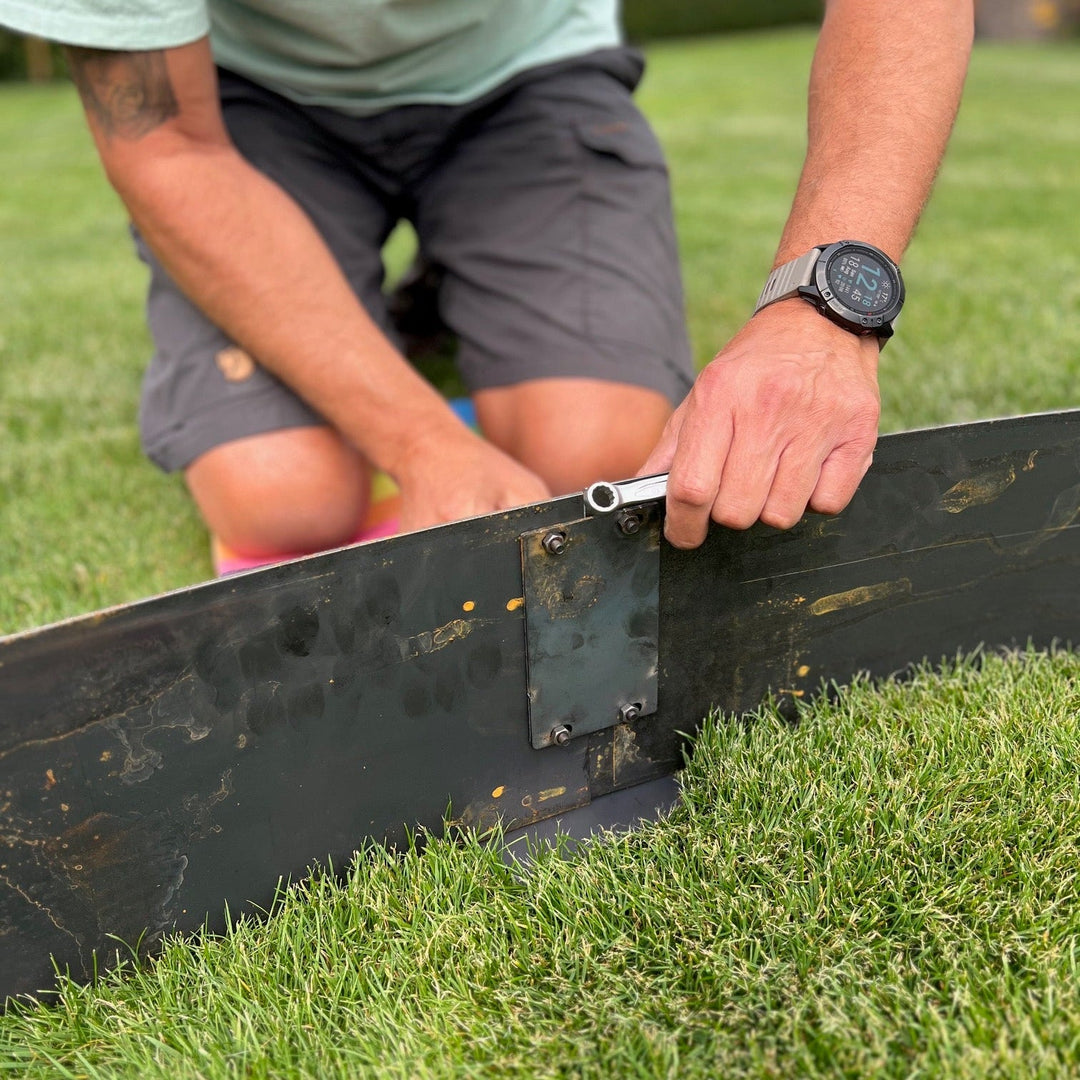 Maatwerk: Borderrand van 2 mm cortenstaal