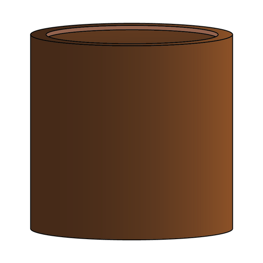 Maatwerk: Ronde plantenbak met bodem