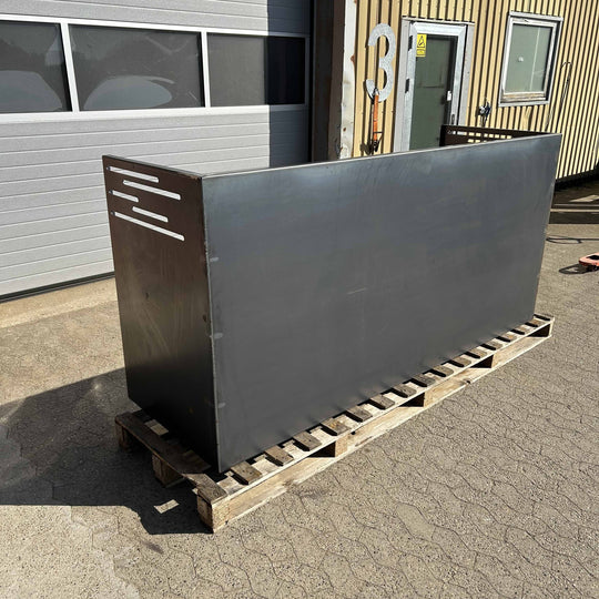 Afvalcontainerafscherming van cortenstaal - design model