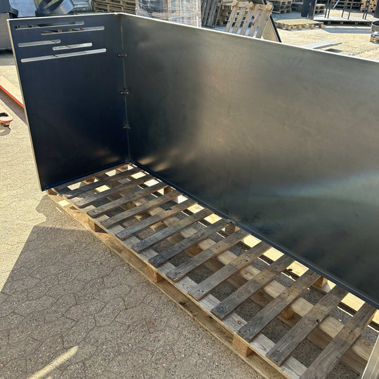 Afvalcontainerafscherming van cortenstaal - design model