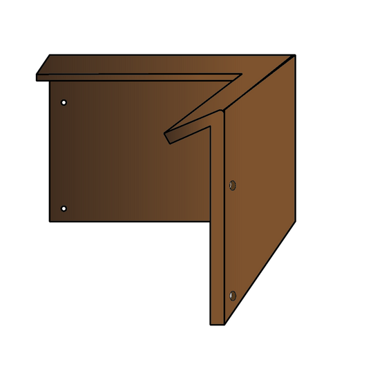 Hoek voor borderrand met slakkenrand